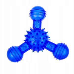 Zabawka gryzak dla psa Trójkąt z piszczałkami 14cm - 1 zdjęcie