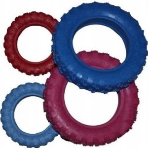 Zabawka Opona pełna gryzak Waniliowa dla Psa 15cm - 1 zdjęcie