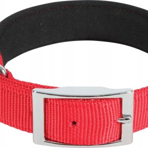 Zolux Obroża nylon Komfort 50 cm/25 mm kol. czerwo - 1 zdjęcie