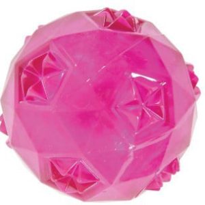 Zolux Piłka gumowa Pop z dźwiękiem różowa 6cm PZOL102 - 1 zdjęcie