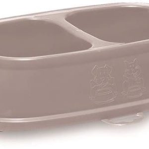 Zolux Zolux Miska BREAK 11 plastikowa antypoślizgowa podwójna 0,4l + 0,4l kol. niebieski/pudrowy róż (474226) Dostawa GRATIS od 99 zł + super okazje - 1 zdjęcie