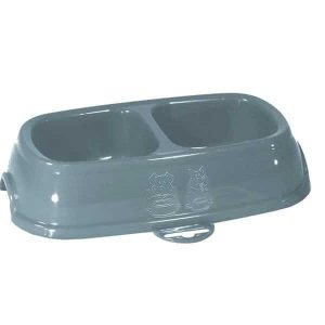 Zolux Zolux Miska BREAK 13 plastikowa antypoślizgowa podwójna 0,2l + 0,2l kol. niebieski/pudrowy róż (574355) Dostawa GRATIS od 99 zł + super okazje - 1 zdjęcie