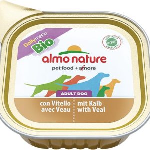 Almo Nature Daily Menu BIO Dog Cielęcina szalka 24x100g - 1 zdjęcie