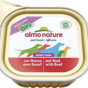 Almo Nature Daily Menu BIO Dog Wołowina szalka 32x100g - 1 zdjęcie
