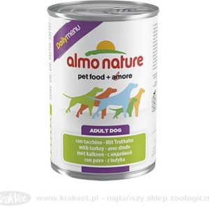 Almo Nature Daily Menu Dog Indyk puszka 6x400g - 1 zdjęcie