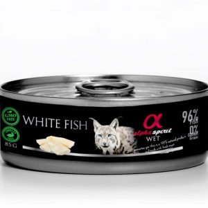 Alpha Spirit 85g Białoryby Alpha Spirit mokra kot (WHITE FISH) - 1 zdjęcie