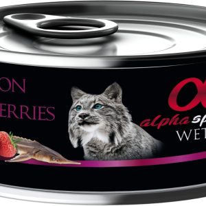 Alpha Spirit 85g Jesiotr z truskawkamii Alpha Spirit mokra kot (STURGEON WITH STRAWBERRIES ) - 1 zdjęcie