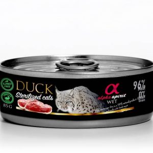 Alpha Spirit 85g kaczka koty sterylizowane Alpha Spirit mokra kot (DUCK FOR STERILIZED CATS ) - 1 zdjęcie