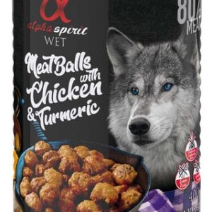 Alpha Spirit Mięsne klopsiki z kurczakiem i kurkumą 400 g - 1 zdjęcie