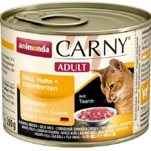 Animonda Carny Adult smak wołowina kurczak i kacze serca 12x200g - 1 zdjęcie