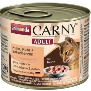 Animonda Carny Carny Adult Kurczak + Indyk + Kacze serca puszka 200g MS_15765 - 1 zdjęcie