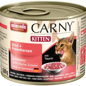 Animonda Carny Carny Kitten Wołowina i serca indyka 200g - 1 zdjęcie