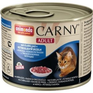 Animonda Carny Cat Adult Dorsz + Korzeń Pietruszki Puszka 200G - 1 zdjęcie