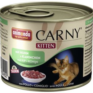 Animonda Carny Kitten smak wołowina kurczak i królik 12x200g - 1 zdjęcie