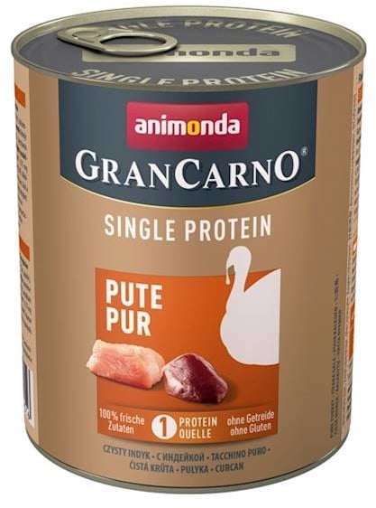 Animonda dla psów GranCarno single protein pute pur 800g - 1 zdjęcie