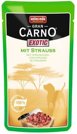 Animonda GranCarno GranCarno Adult Dog Exotic Strauss (Struś) 125g MS_9557 - 1 zdjęcie