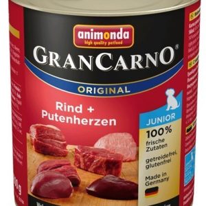 Animonda GranCarno GranCarno Junior Rind Putenherzen Wołowina + Serca Indyka 800g MS_7925 - 1 zdjęcie