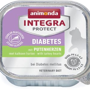 Animonda Integra Protect Diabetes dla kota smak serca indyka tacka 100g - 1 zdjęcie