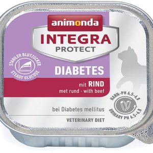Animonda Integra Protect Diabetes dla kota smak wołowina tacka 100g - 1 zdjęcie