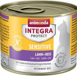 Animonda Integra Protect Sensitive dla kota smak jagnięcina z ryżem puszka 200g - 1 zdjęcie