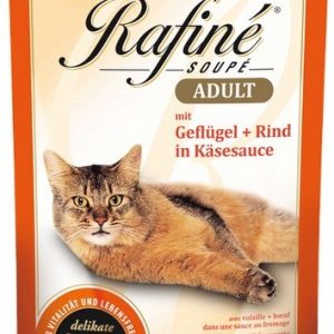 Animonda Rafine Rafiné Soupé Adult Drób + wołowina w sosie serowym saszetka 100g - 1 zdjęcie