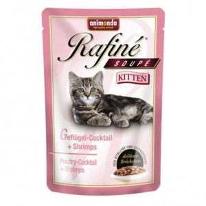 Animonda Rafine Soupe Kitten smak koktajl drobiowy z krewetkami 100g - 1 zdjęcie