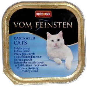 Animonda Tacka Castrated Cats z Indykiem i Pstrągiem tacka 100g 1106 - 1 zdjęcie