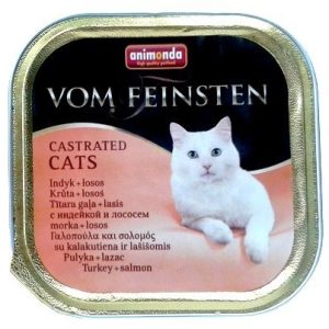 Animonda Vom Feinsten Castrated Cats Z Indykiem I Łososiem Tacka 100G - 1 zdjęcie