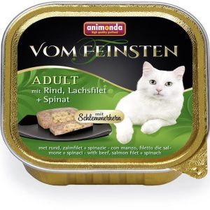Animonda Vom Feinsten Classic Cat Smak: Wołowina, Łosoś + Szpinak 100G - 1 zdjęcie