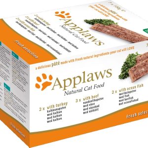 Applaws Applaws Natural Cat Food Pate Multipak indyk wołowina ryby oceaniczne 7x100g - 1 zdjęcie