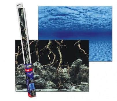 Aqua Nova Dwustronne tło do akwarium XL 150x60cm korzenie/woda - 1 zdjęcie