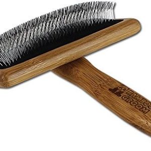 Bamboo Groom slicker z przegrodą na szczoteczkę wyrywania stal nierdzewna długopisów Large BG SLICK LG - 1 zdjęcie