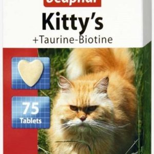 Beaphar Beaphar Kitty s Taurine-Biotine - przysmak dla kotów z dodatkiem tauryny i biotyny 75tab 12779 - 1 zdjęcie