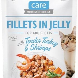 Brit Care Cat Fillets in Jelly Tender Turkey & Shrimps 85 g Indyk i krewetki - 1 zdjęcie