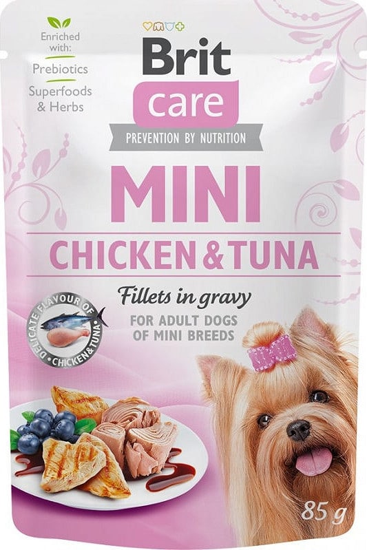 Brit Care Pies Care MINI Chicken&Tuna Karma z kurczakiem i tuńczykiem dla psa 85g - 1 zdjęcie
