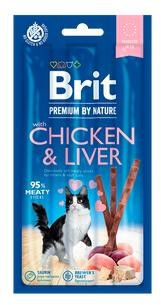 BRIT cat  premium  poch. CHICKEN/liver - 1 zdjęcie