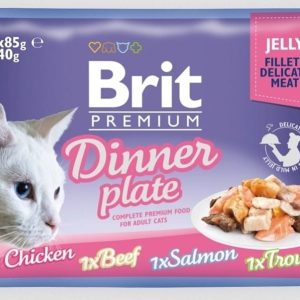 Brit POUCH JELLY FILLET DINNER PLATE (4x85g) ZH_03244 - 1 zdjęcie