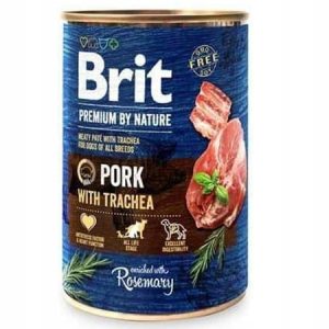 Brit Premium By Nature Puszka Wieprzowina z Tchawicą 400g - 1 zdjęcie