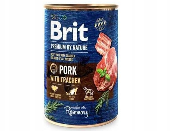 Brit Premium By Nature Puszka Wieprzowina z Tchawicą 400g - 1 zdjęcie