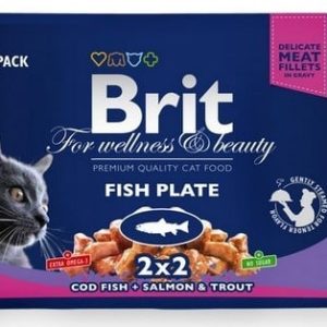 Brit Premium Cat Adult Fish Plate Saszetki 4X100G - 1 zdjęcie
