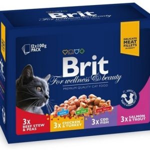 Brit Premium Cat Adult Multipack Saszetki 12X100G - 1 zdjęcie