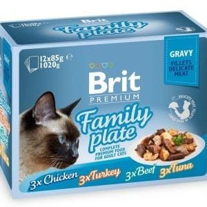 Brit Premium Cat Delicate Gravy Family Plate 12 x 85g 8595602519422 - 1 zdjęcie
