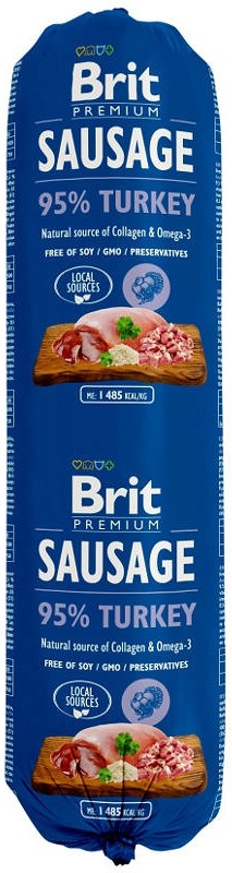 Brit Premium Pies Premium Sausage Turkey 800g - 1 zdjęcie