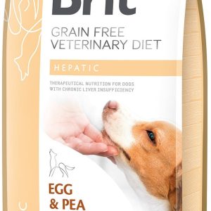 Brit VET Brit Veterinary Diet Hepatic Egg&Pea Sucha Karma dla psa op 12kg - 1 zdjęcie