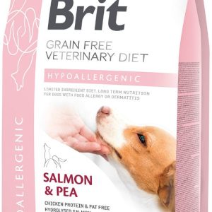 Brit VET Brit Veterinary Diet Hypoallergenic Salmon&Pea Sucha Karma dla psa op 2kg - 1 zdjęcie