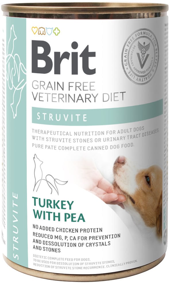 Brit VET Brit Veterinary Diet Struvite Turkey&Pea Mokra Karma dla psa op 400g - 1 zdjęcie