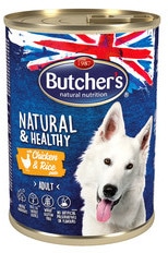 Butchers Natural&Healthy Dog Kurczak z ryżem pasztet 390 g - 1 zdjęcie