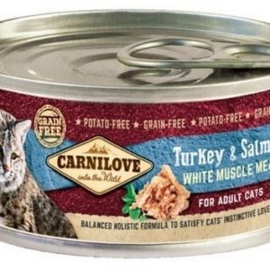 CARNILOVE CARNILOVE CAT ADULT TURKEY&SALMON 100g 02989 - 1 zdjęcie