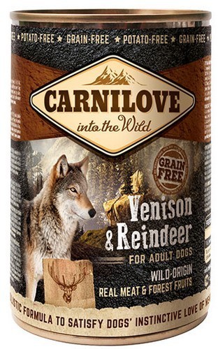 Carnilove Wild Meat Venison & Reindeer Adult - dzik i renifer puszka 400g - 1 zdjęcie