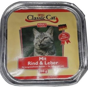 Classic Cat Classic Cat Adult Wołowina i wątróbka tacka 100g - 1 zdjęcie